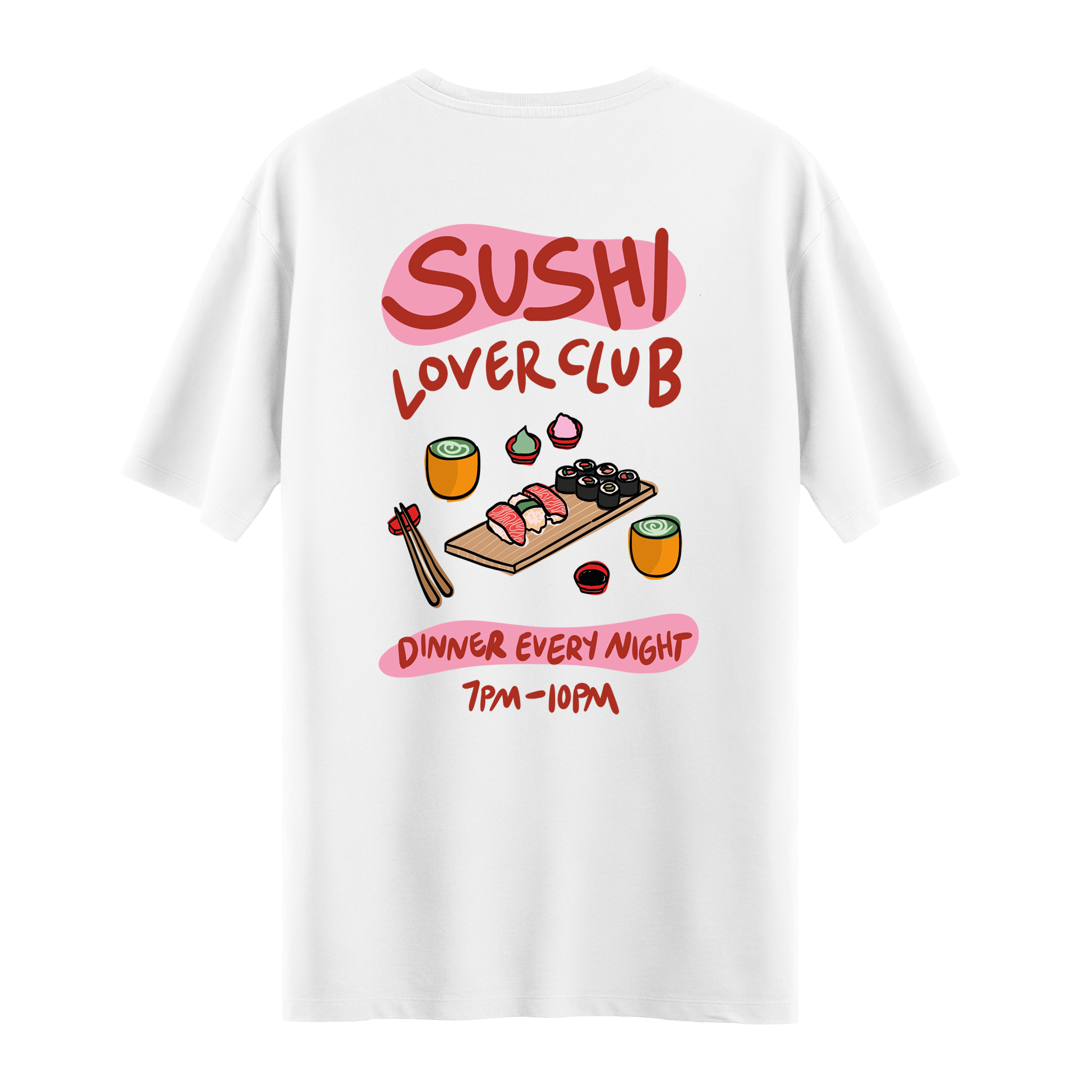 Sushi Lover Club - Oversize T-shirt