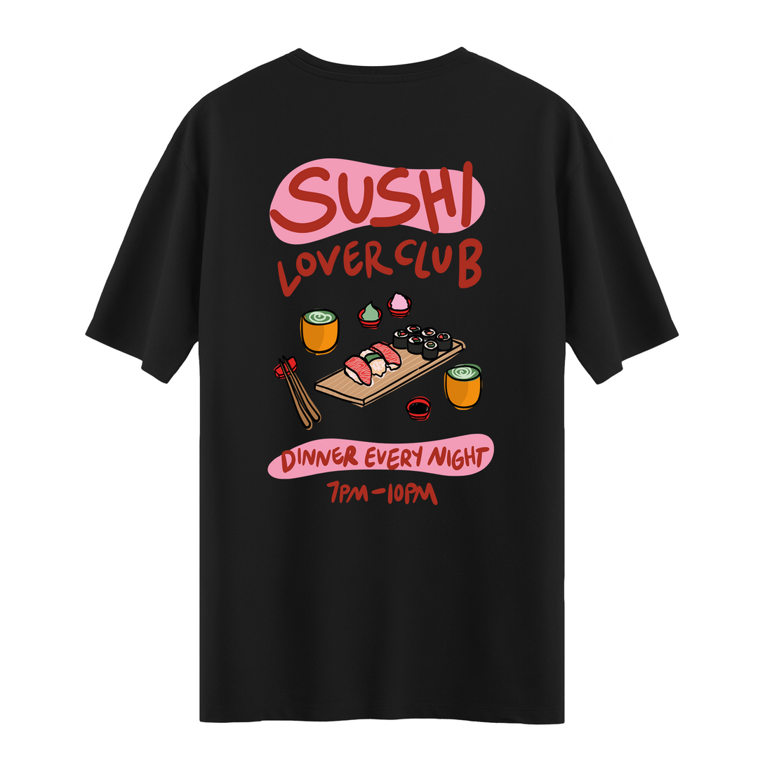 Sushi Lover Club - Oversize T-shirt