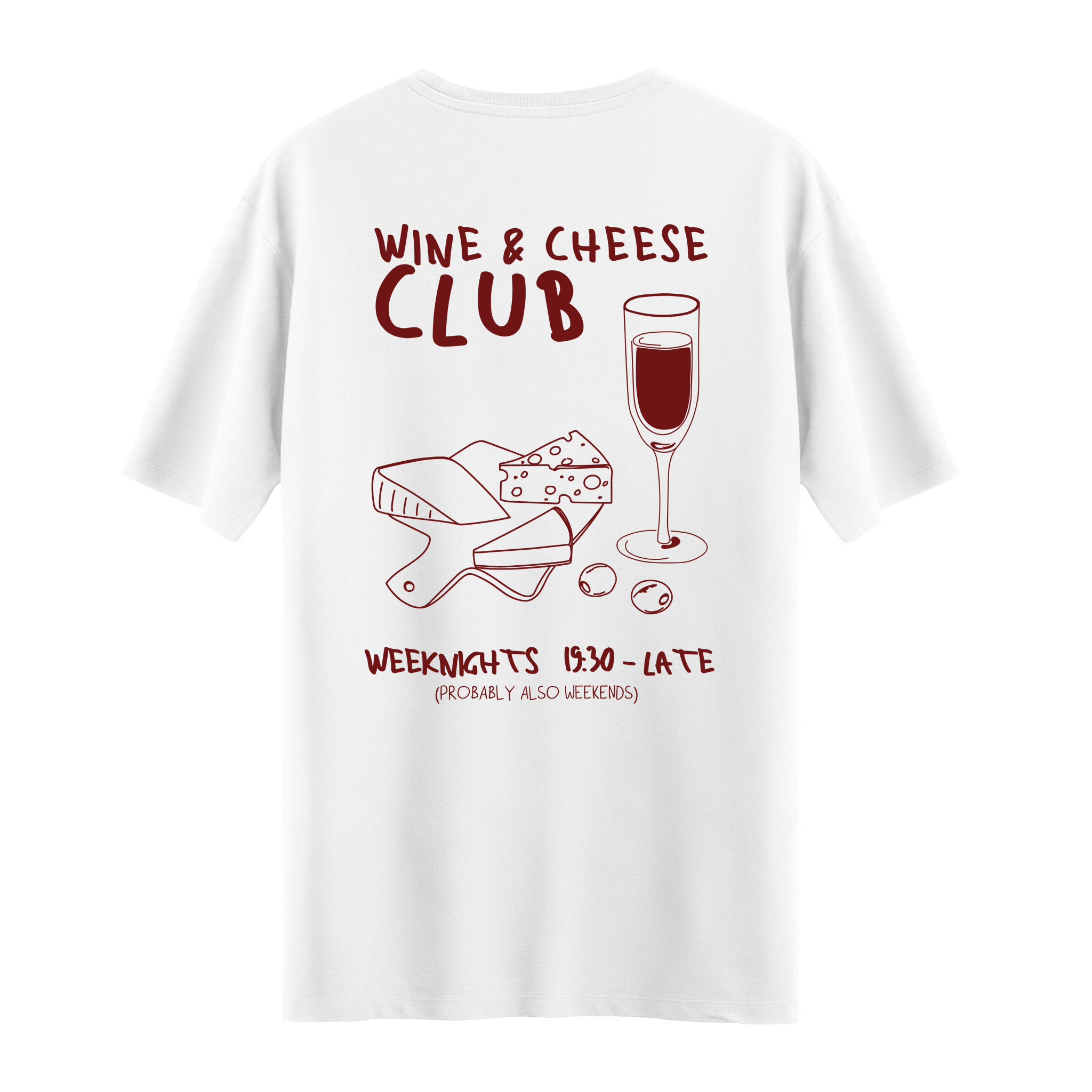 Wine Cheese  - Oversize T-shirt